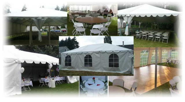 Enclosed tent outlet rentals